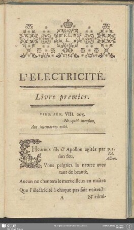 Livre premier