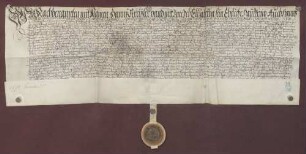 Schuldverschreibung des Hans Kreißler und Hans Kiesel der Jung zu Eisingen gegen die markgräfliche Kellerei zu Durlach über 35 fl.