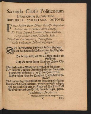 Secunda Classis Politicorum