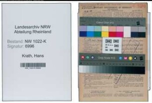 Entnazifizierung Hans Krath , geb. 17.05.1906 (Bankkaufmann)