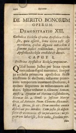 220-239, De Merito Bonorum Operum. Demonstratio XIII.