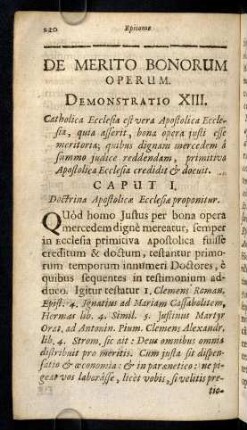 220-239, De Merito Bonorum Operum. Demonstratio XIII.