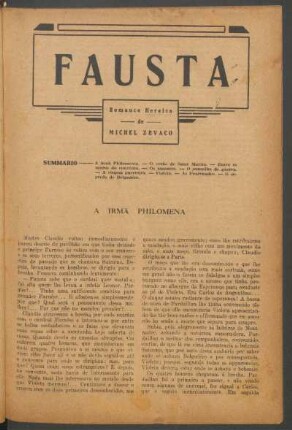 Fausta : Romance heróico