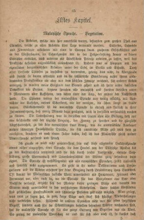 Elftes Kapitel. Malayische Sprache. - Vegetation