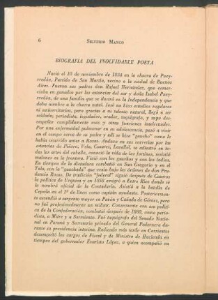 Biografía del involvidable poeta