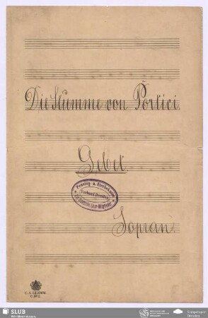 La Muette de Portici. Excerpts : AWV 16