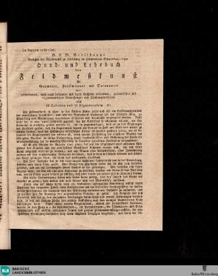 Karlsruher Zeitung, Buchwerbung