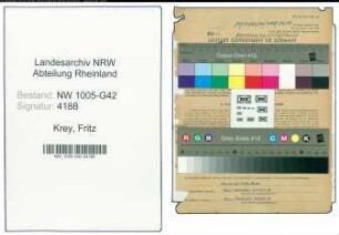 Entnazifizierung Fritz Krey , geb. 08.06.1890 (Rechtsanwalt)