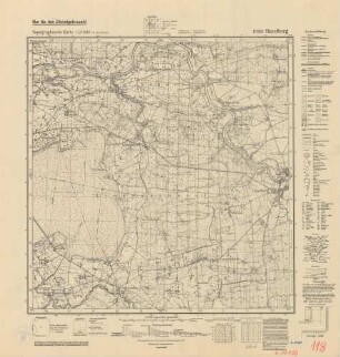 10100 Haselberg, Topographische Karte 1:25000 (4cm - Karte)