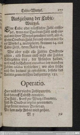 Ausziehung der Cubic-Wurtzel