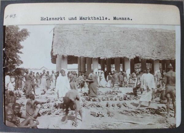 Wooden market and market hall. Muanza.