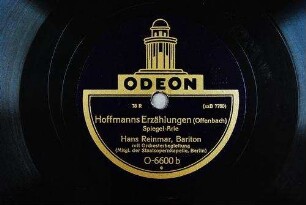 Hoffmanns Erzählungen : Spiegel-Arie / (Offenbach)