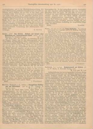 336-337 [Rezension] Schleich, Carl Ludwig, Gedankenmacht und Hysterie