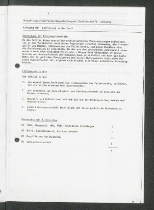 [Lehrgänge 01 bis 11]