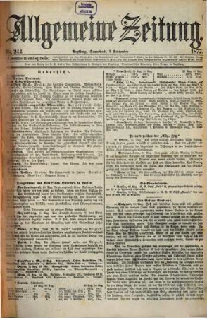 Allgemeine Zeitung. 1877, 9