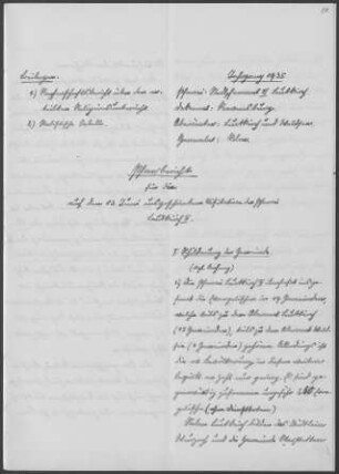Leutkirch II mit Marstetten und Wurzach: Pfarrbericht 1935