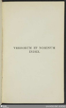 Verborum et nominum index