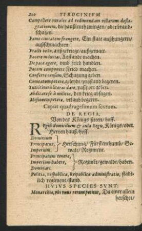 Caput quadragesimum sextum. De Regia.