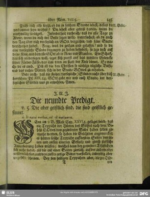 Die neundte Predigt