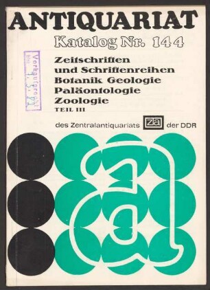 Nr. 144: Zeitschriften und Schriftenreihen