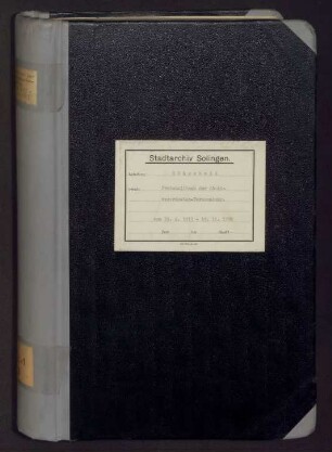 Höhscheid: Stadtverordnetenversammlung 1913-1920