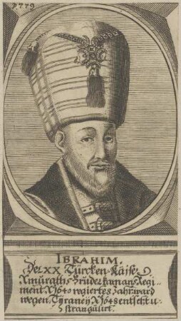 Bildnis von Ibrahim (Bassa), Sultan des Osmanischen Reiches
