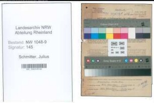 Entnazifizierung Julius Schmitter , geb. 08.02.1898 (Buchhalter)