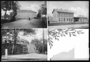 Deutschenbora. Bahnhof - Gasthof - Poststraße