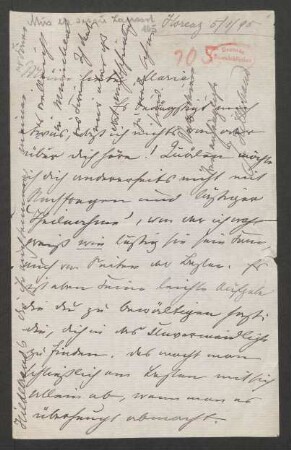 Brief an Marie von Bülow : 05.01.1895