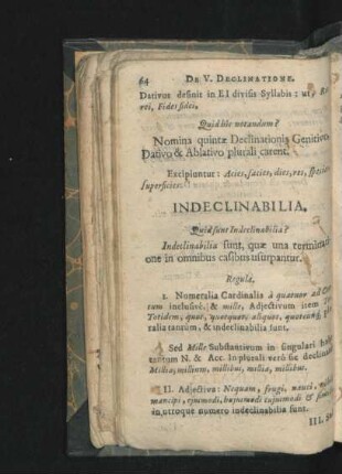 Indeclinabilia. Anomala.