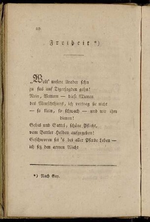 Freiheit