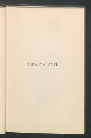 Lira galante