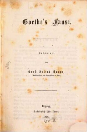 Goethe's Faust