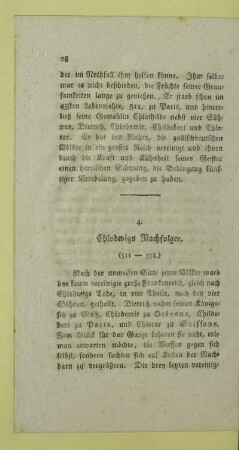 4. Chlodwigs Nachfolger (511-558)