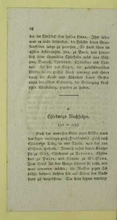 4. Chlodwigs Nachfolger (511-558)