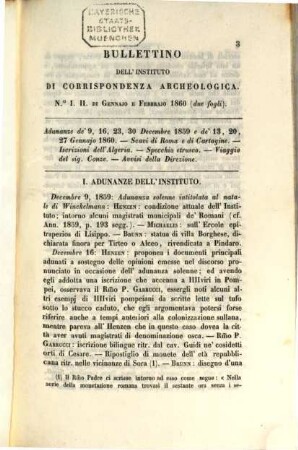 Bullettino dell'Instituto di Corrispondenza Archeologica = Bulletin de l'Institut de Correspondence Archéologique, 1860