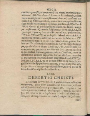 LXXI. Desertio Christi.
