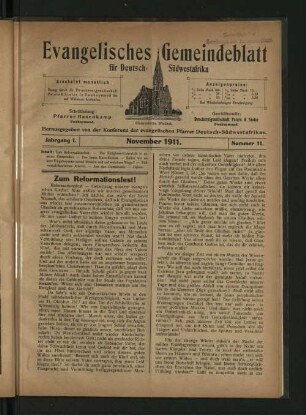 November 1911. Nummer 11.