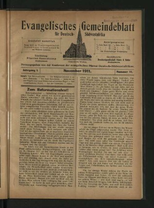 November 1911. Nummer 11.