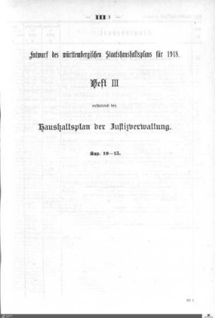 Staatshaushaltsplan 1918, Heft 3
