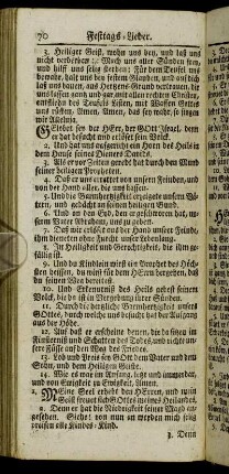Festtags-Lieder. - Buß- und Abendmahls-Lieder.