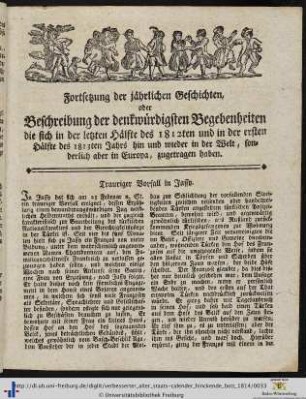 Fortsetzung der jährlichen Geschichten.
