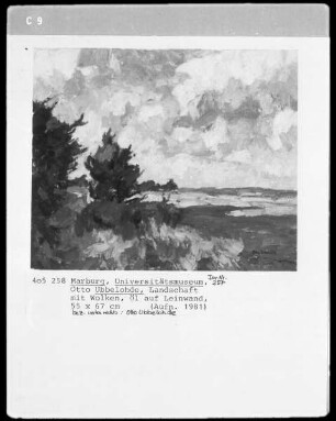 Landschaft mit Wolken