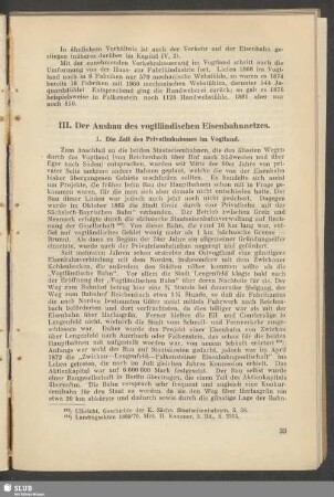 III. Der Ausbau des vogtländischen Eisenbahnnetzes