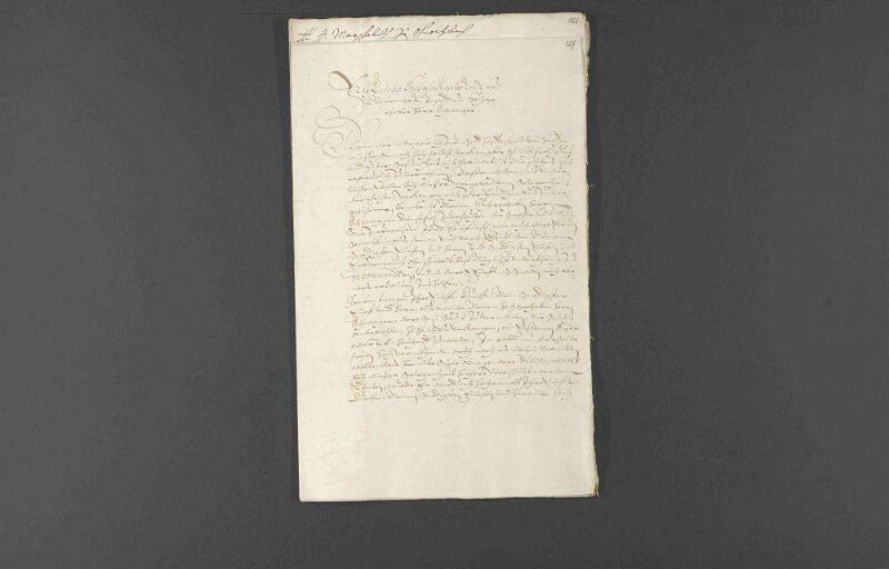 Gesuch des Hans Georg Hofer von Lobenstein im Auftrag Markgraf Albrechts II. von Brandenburg-Ansbach an den württembergischen Oberstallmeister von Münchingen um 25 Fasanen, die jedoch nicht vor einer Monatsfrist zu haben sind.