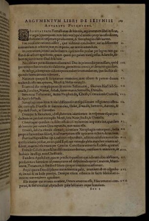 Argumentum Libri De Ieiuniis Adversus Psychicos.