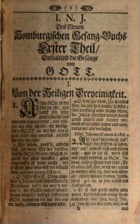 Hessen-Homburgisches Neu-Vollständiges Gesang-Buch : Enthaltend Eine Sammlung Von 1941. der außerlesensten Geist- und Lieblichen Alt- und Neuen Liedern