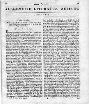 Wegscheider, J. A. L.: Institutiones theologiae christianae dogmaticae. Halle: Gebauer 1833 (Beschluss von Nr. 4)