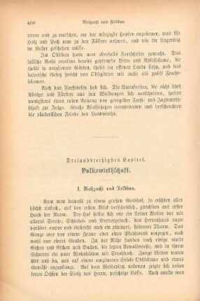Dreiunddreißigstes Kapitel. Volkswirthschaft