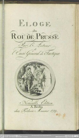 Eloge du Roi De Prusse